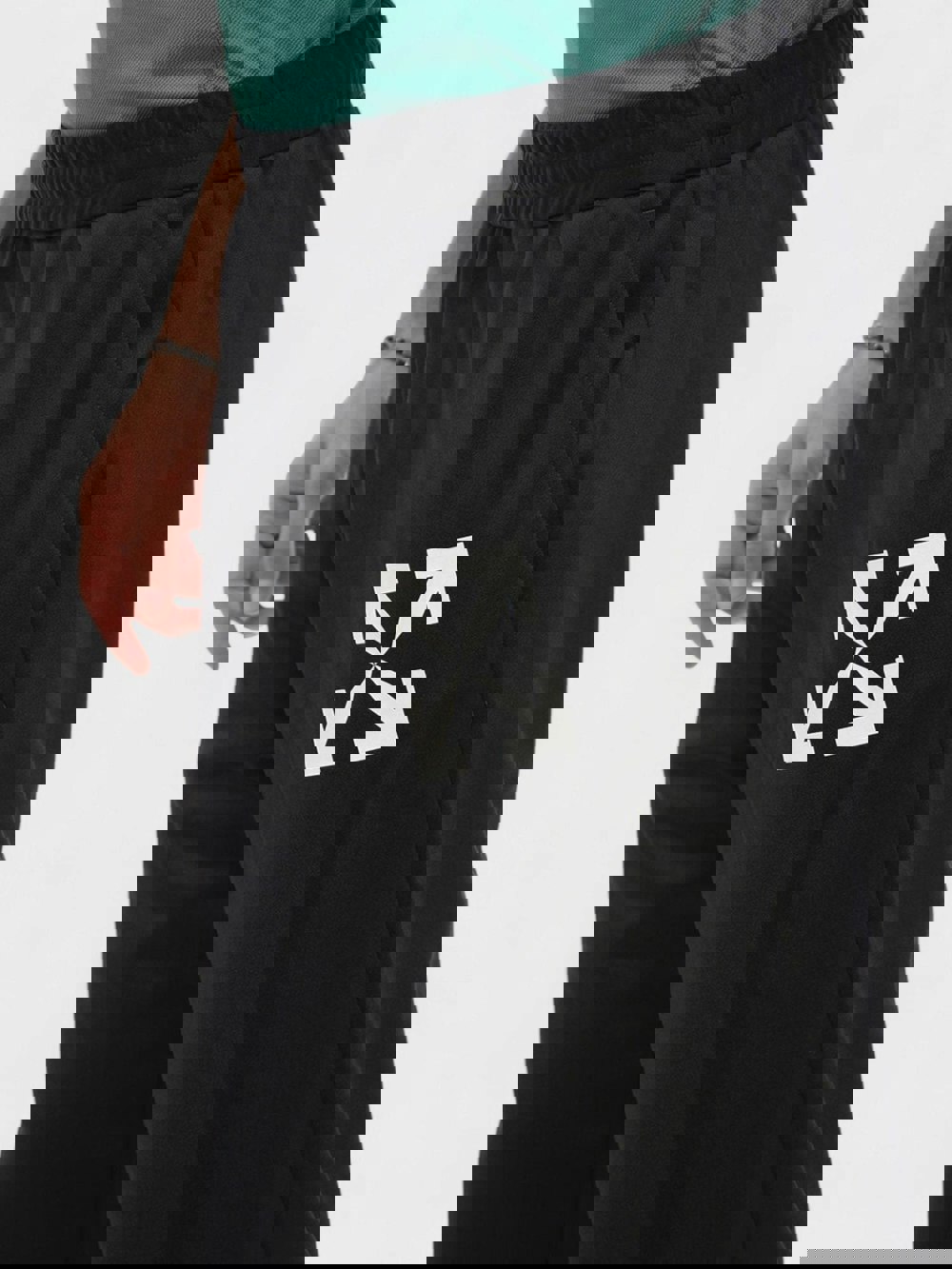 Off - White Single Arrow Slim Trackpant Pants Black/White - Supplied FashionOff - White