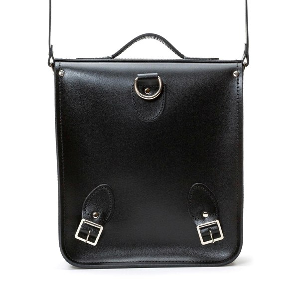 Black Leather City Backpack - Backpack - Zatchels