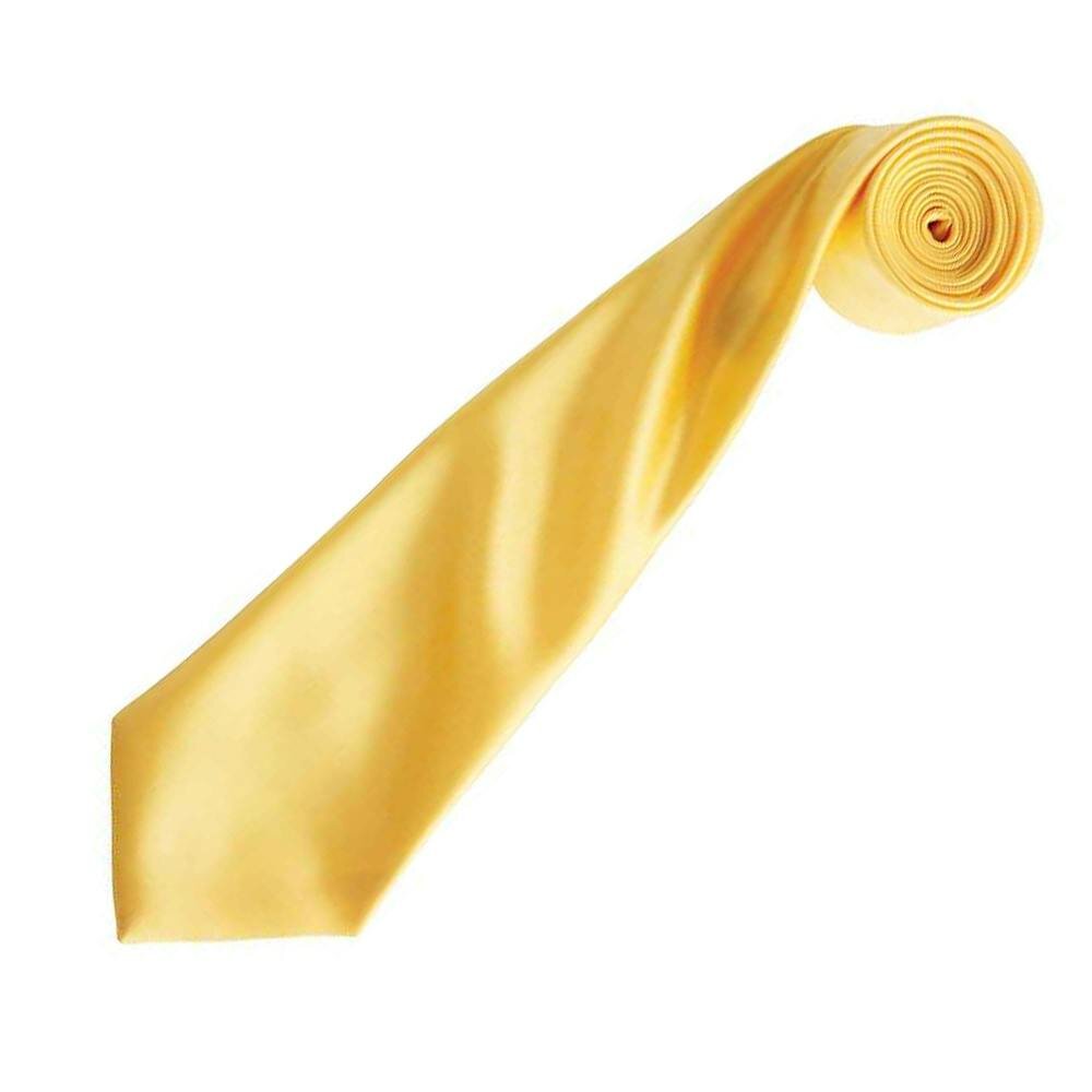 Premier Unisex Adult Colours Satin Tie - Sunflower