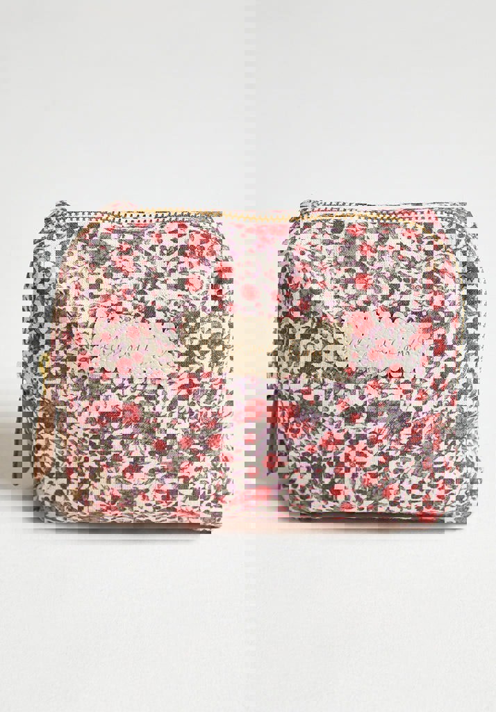 Maya Aster Cosmetic Bag in Pink