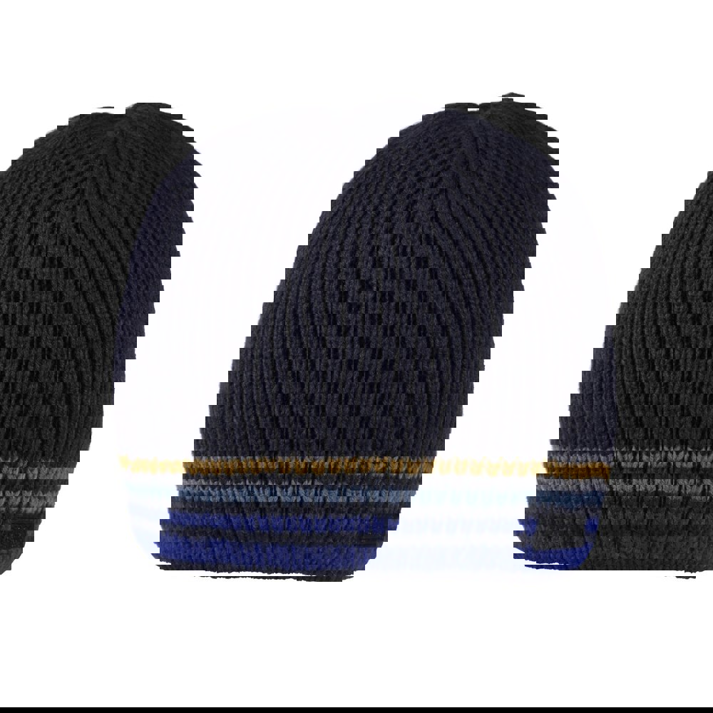 Regatta Mens Balton IV Striped Beanie - Navy