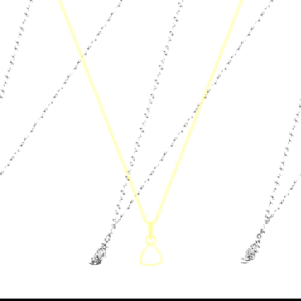 LaBante London Ethically & Sustainably Made Moissanite Infinity Gold Plated Sterling Silver Necklace