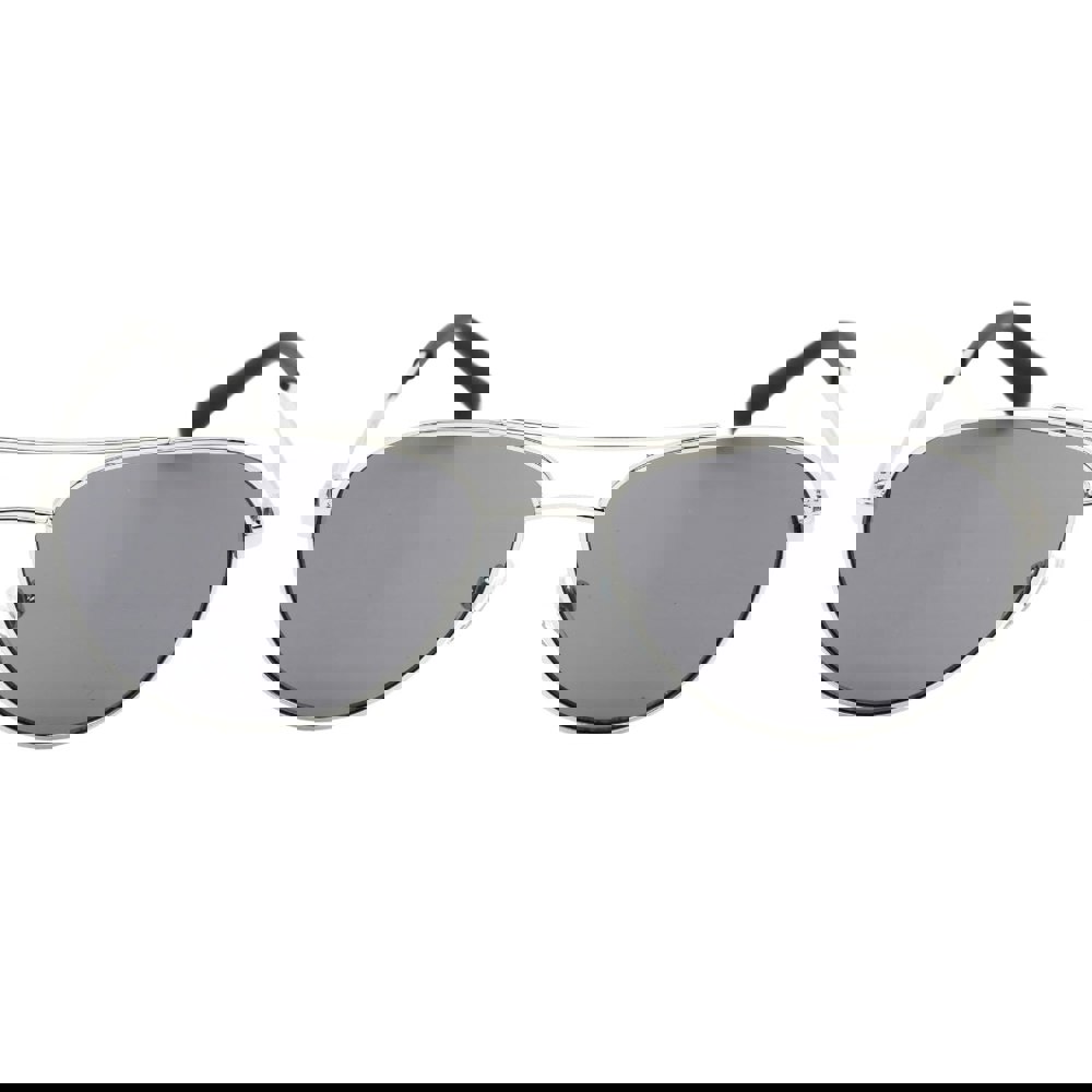 Calvin Klein Black Lens Silver Sunglasses