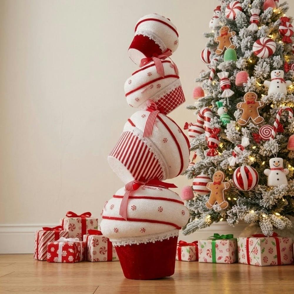 Garden Greatness Extra Large Stacked Candy Cake Christmas Decoration