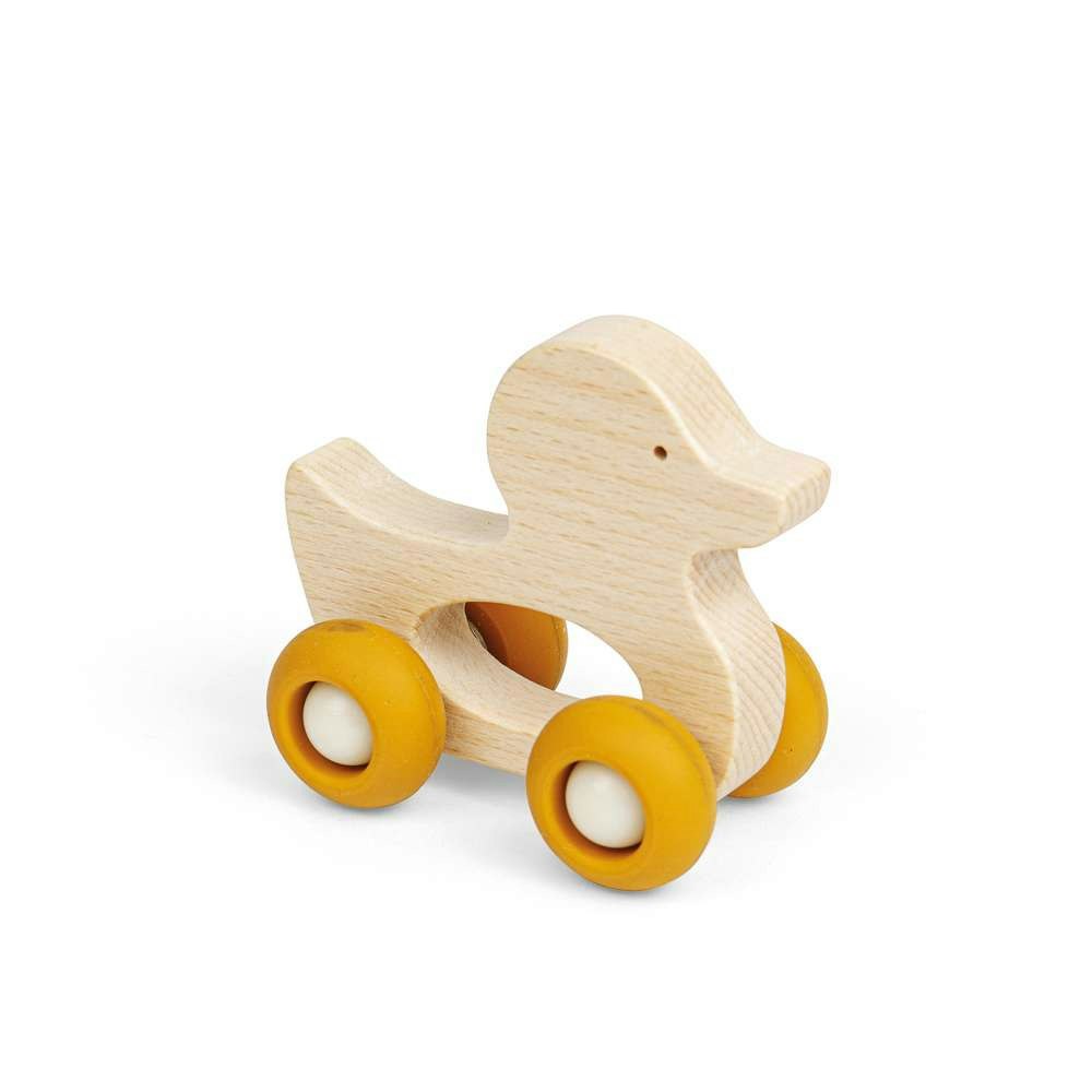 Bigjigs Toys Mini Animal Push Alongs - Duck