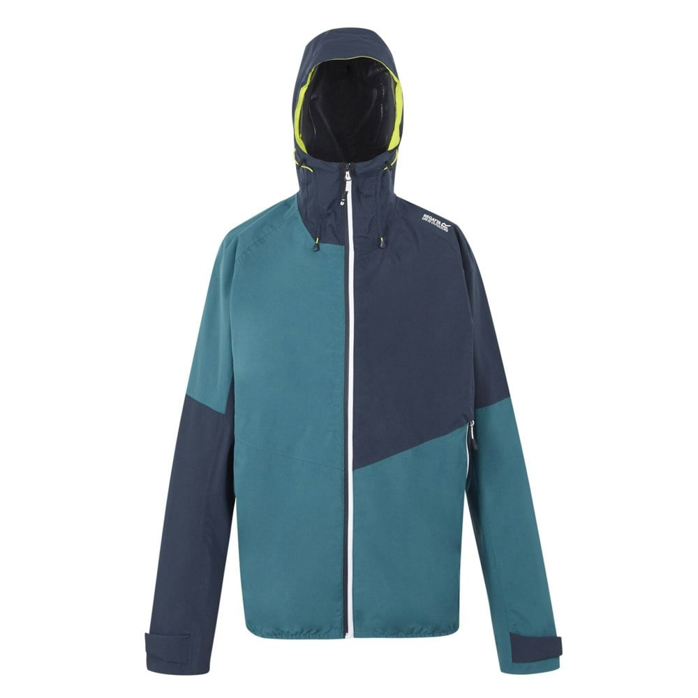Regatta Mens Deserto II Colour Block Waterproof Jacket - Moroccan Blue/Navy