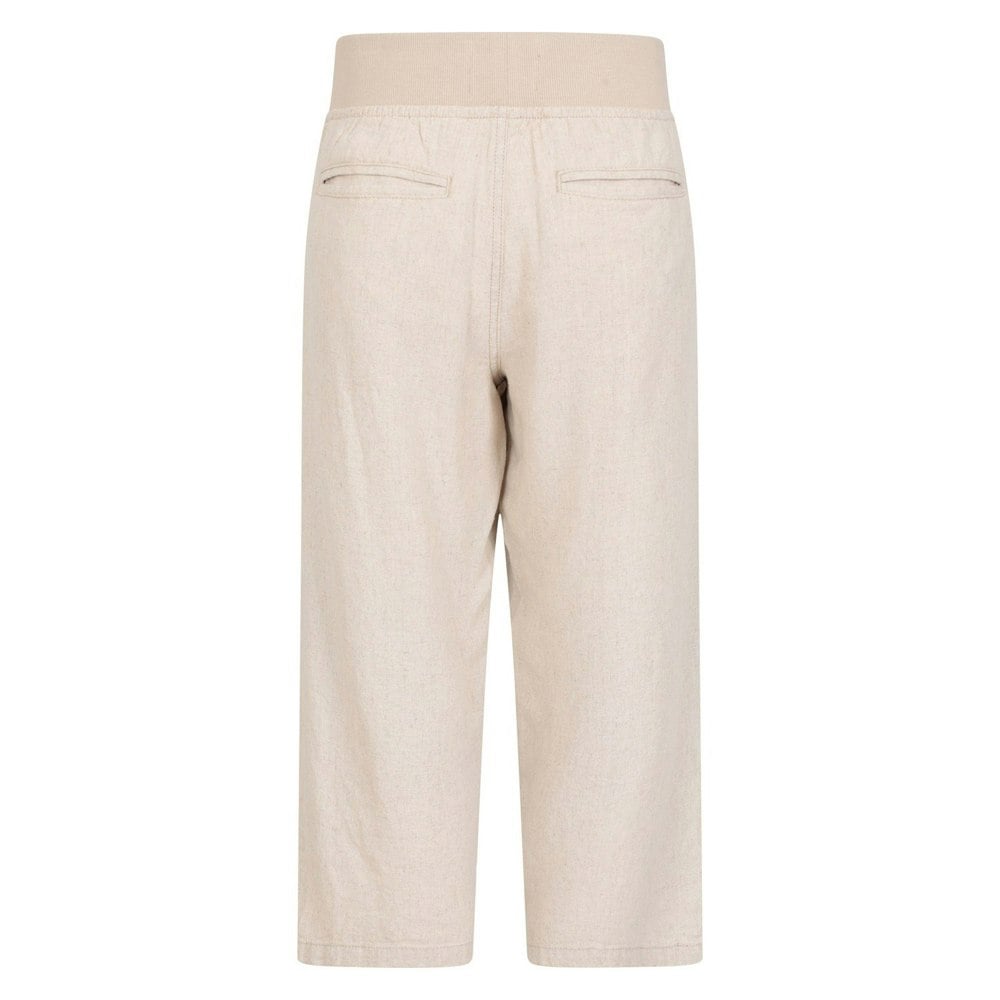 Mountain Warehouse Womens/Ladies Skye Linen Blend Capri - Beige