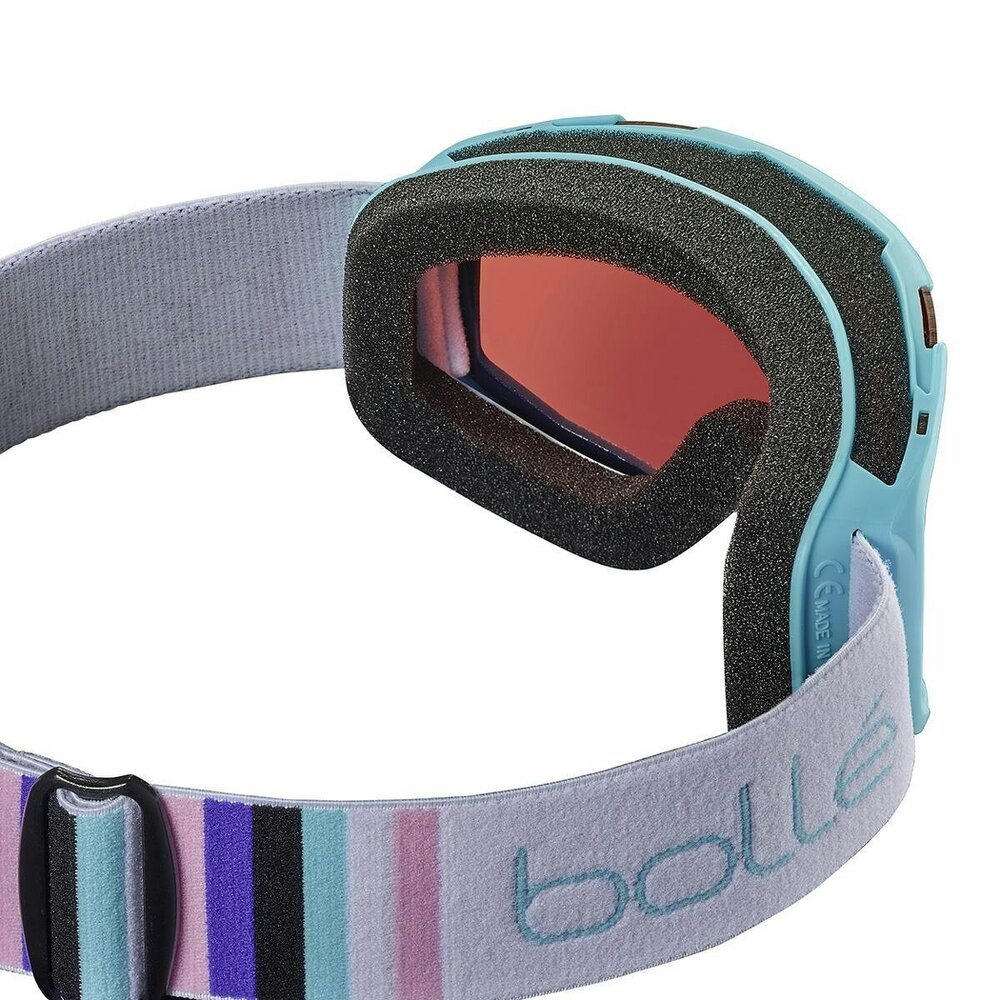 Bolle Ski Goggles Rocket BG107004 Matt White and Blue Rosy Bronze