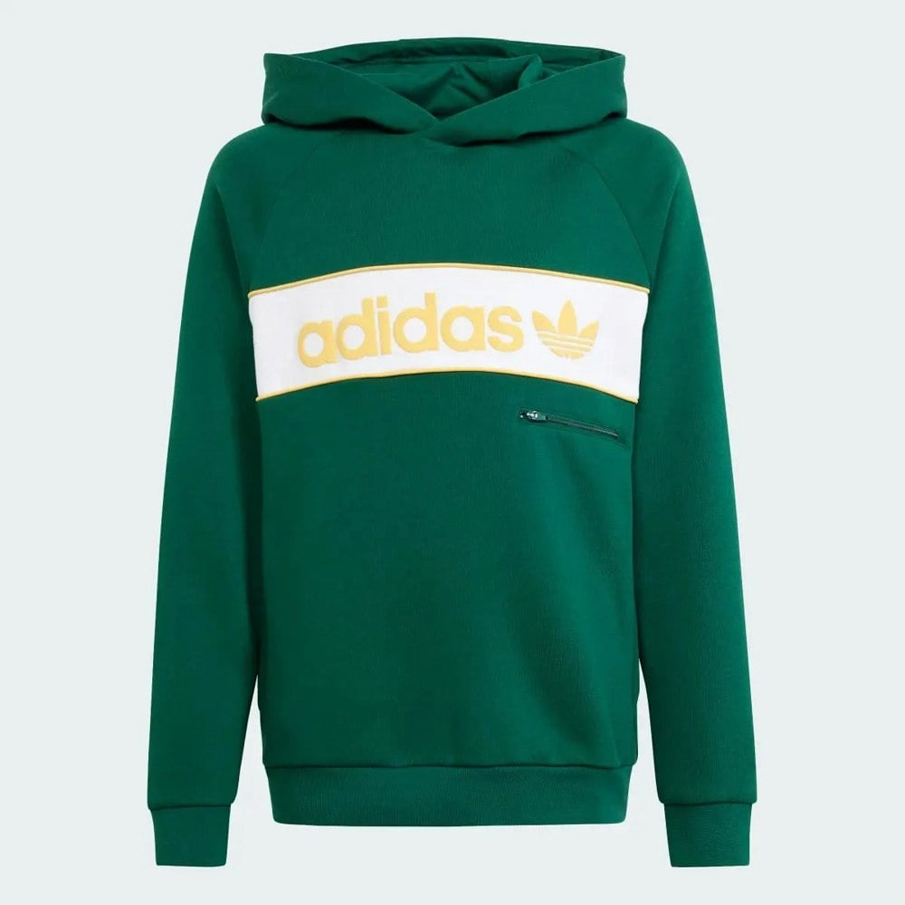 Adidas Originals NY Fleece Hoodie Youth Overhead Green Hoodie