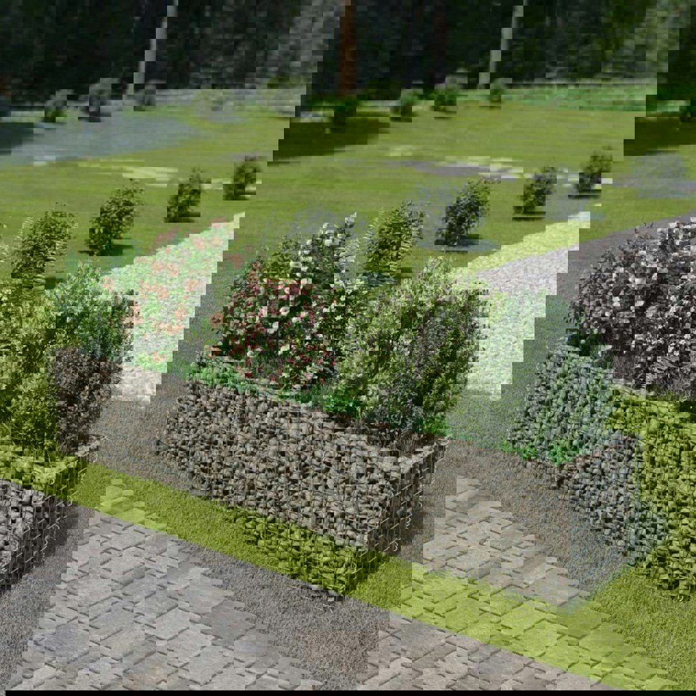 Berkfield Gabion Raised Bed Galvanised Steel 270x50x50 cm