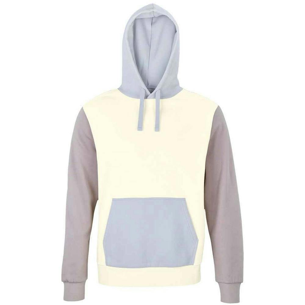 SOLS Unisex Adult Collins Contrast Organic Hoodie - Natural - Natural - 80% Organic Combed Cotton/20% Recycled Polyester