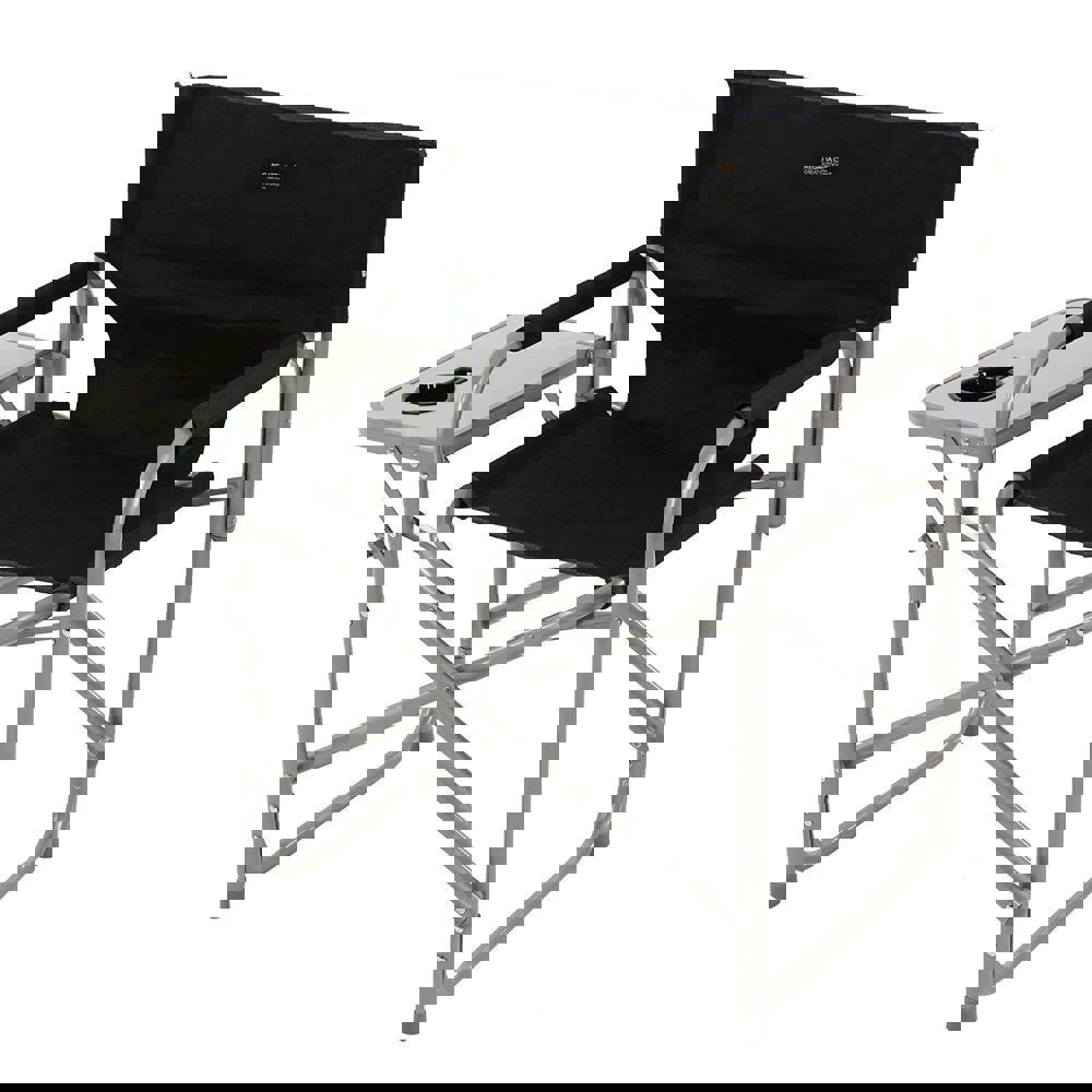 Regatta Directors Folding Camping Chair - Black/Seal Grey