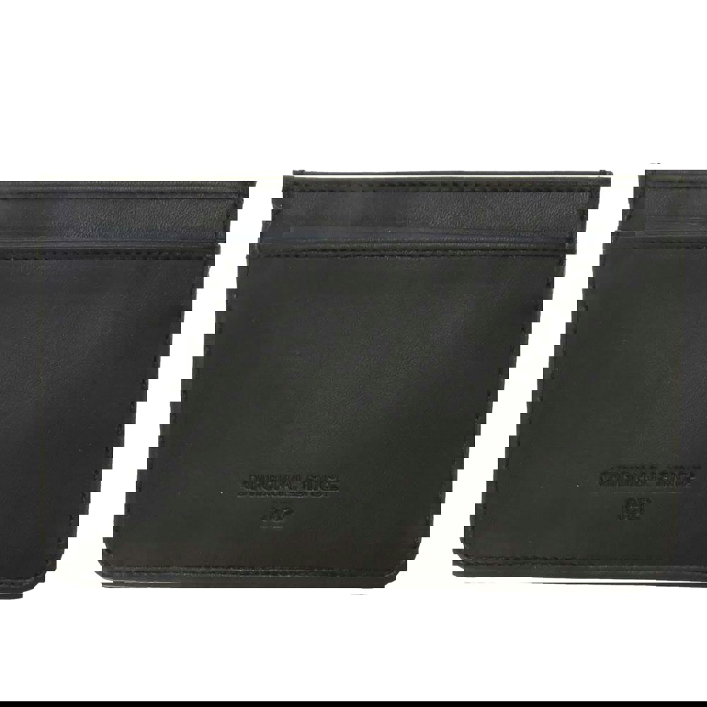 Fred Perry Scotch Grain Leather Card Holder - Black
