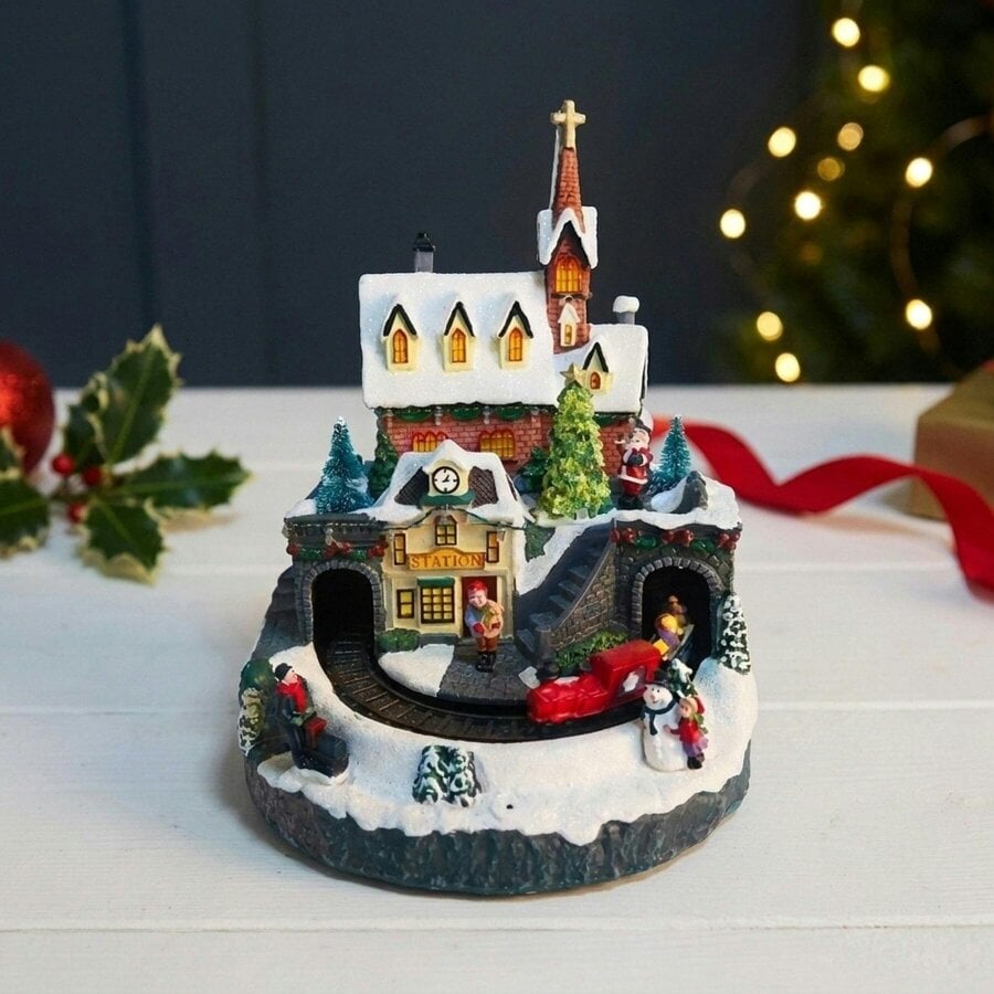 Garden Greatness Animated LED Christmas Church Display