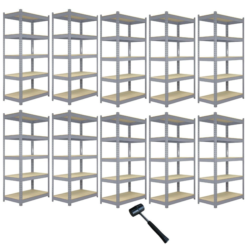 Monster Racking 10 x Q-Rax Grey Metal Racking Units 90 | Rackhams