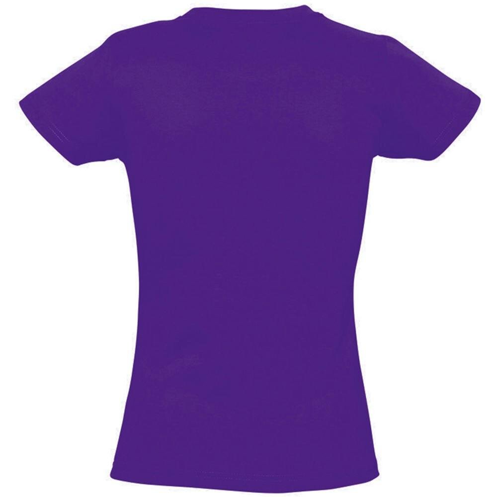 SOLS Womens/Ladies Imperial Short-Sleeved T-Shirt - Dark Purple