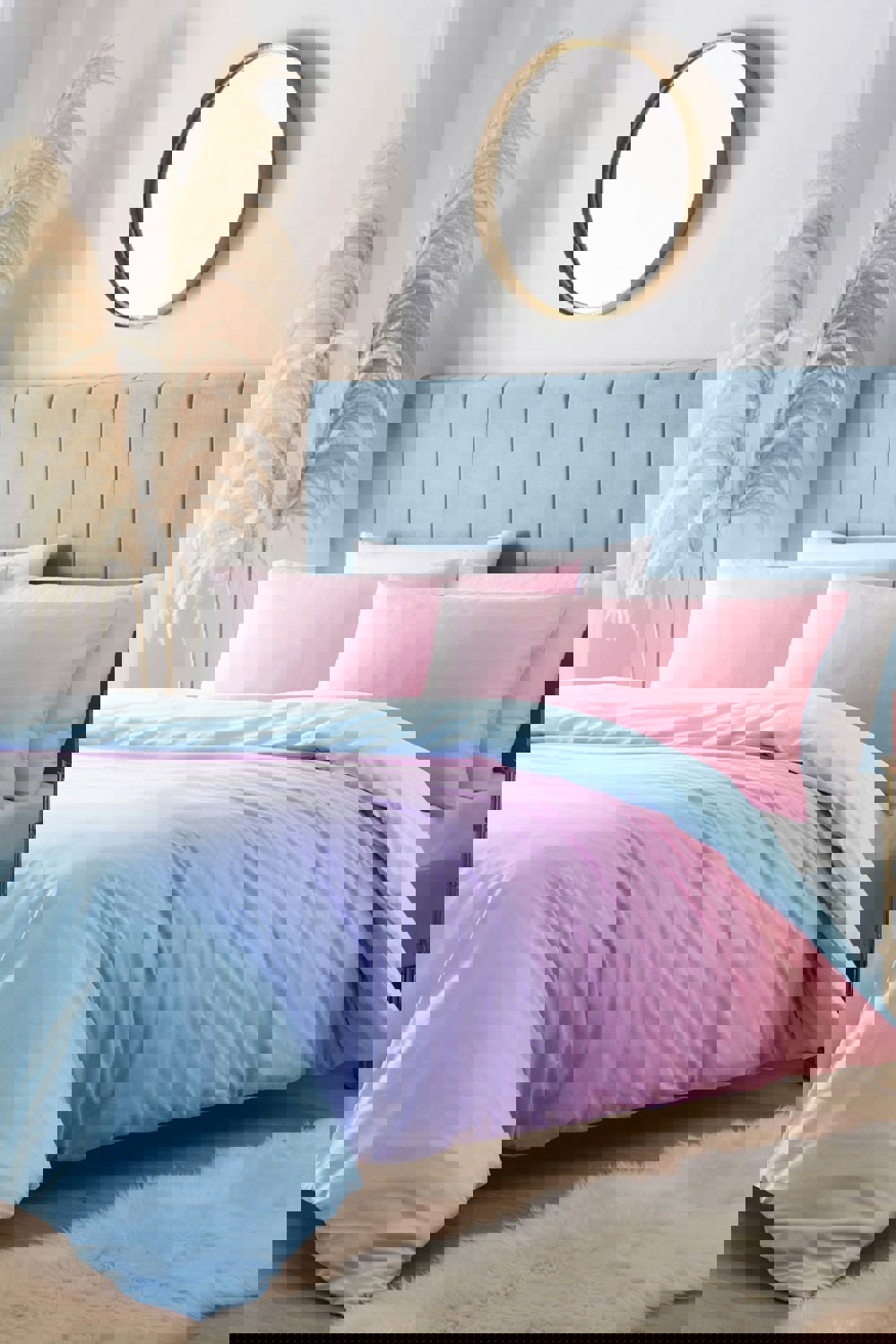 Portfolio Home Rainbow Ombre Duvet Cover Set