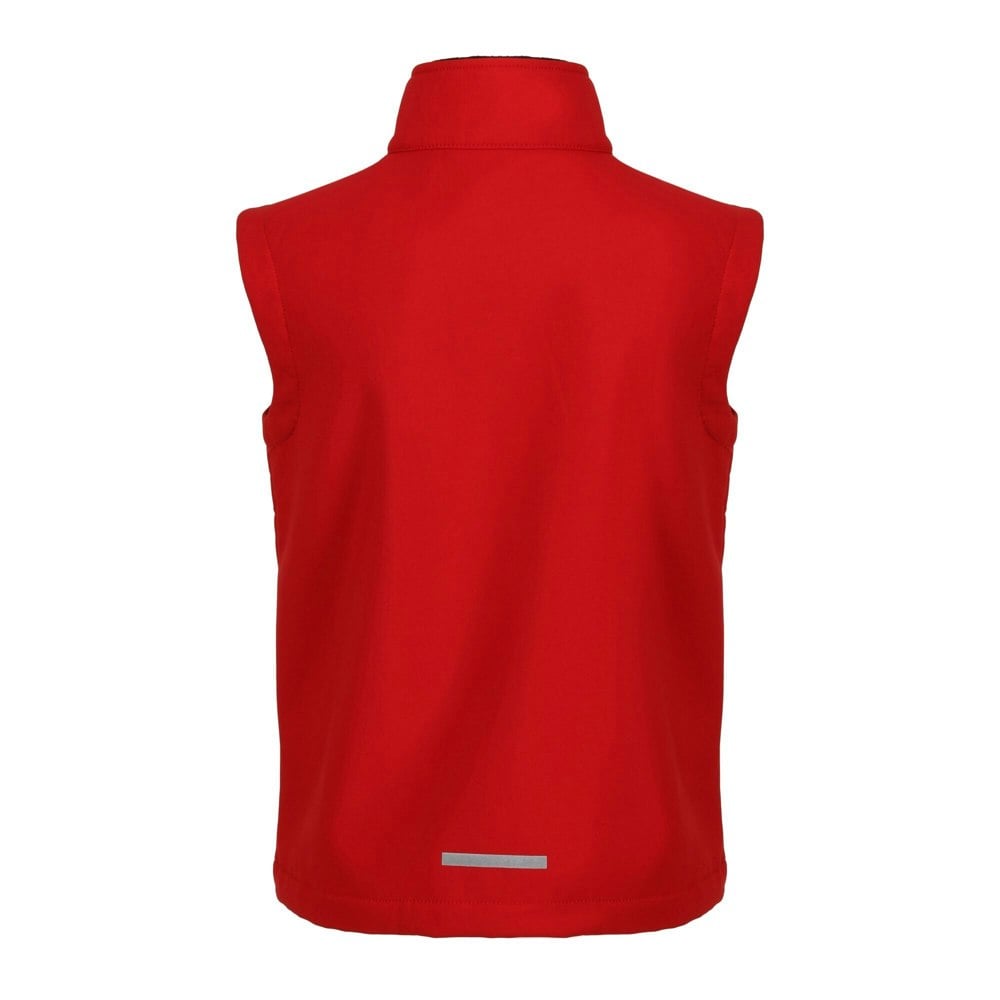Regatta Childrens/Kids Ablaze Softshell Reflective Gilet - Classic Red/Black