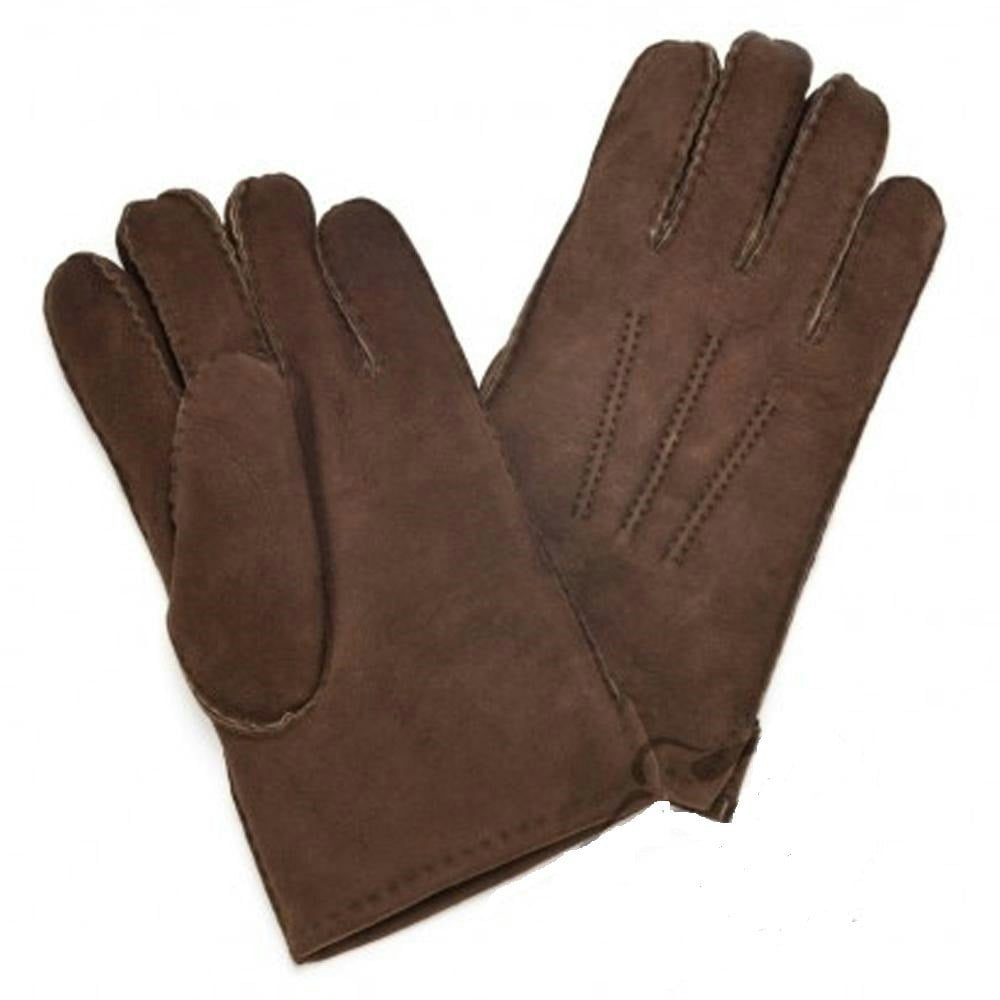 Eastern Counties Leather Womens/Ladies 3 Point Stitch Detail Sheepskin Gloves - Coffee