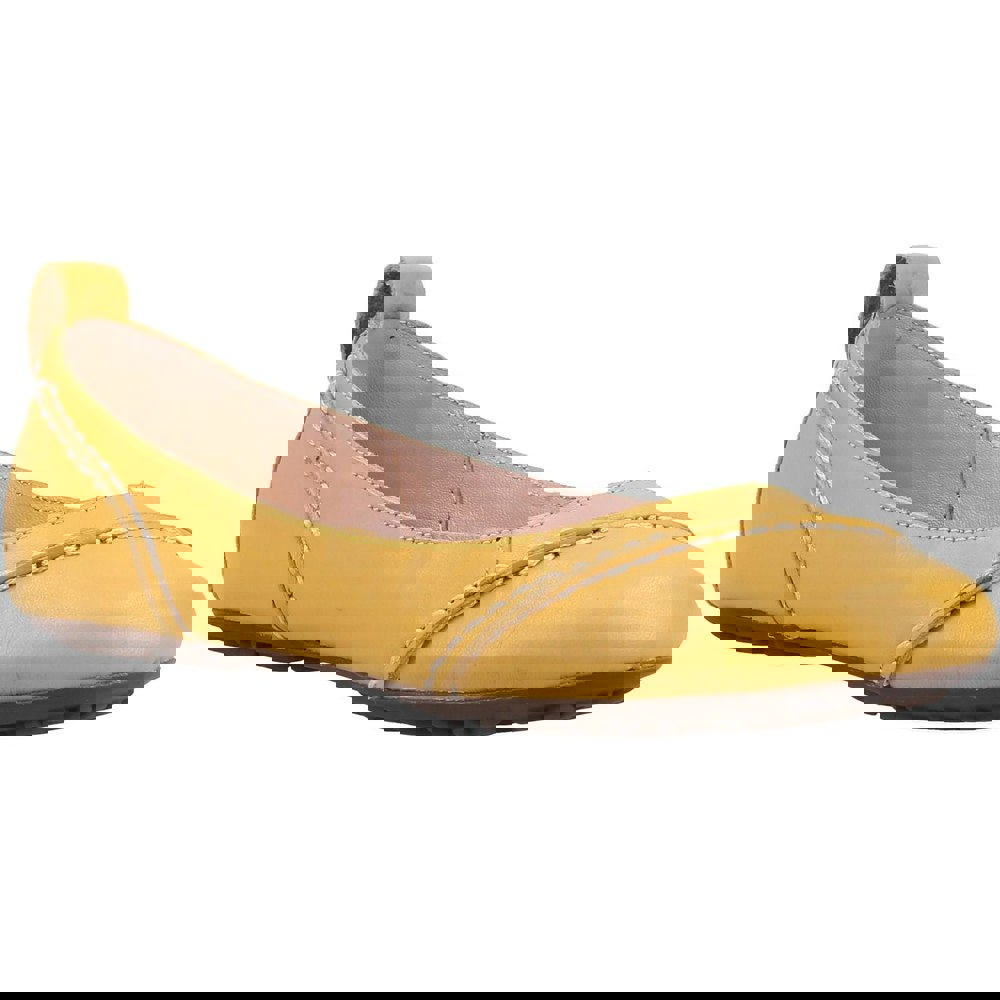 Hush Puppies Womens/Ladies Janessa Suede Slip On Pumps - Yellow