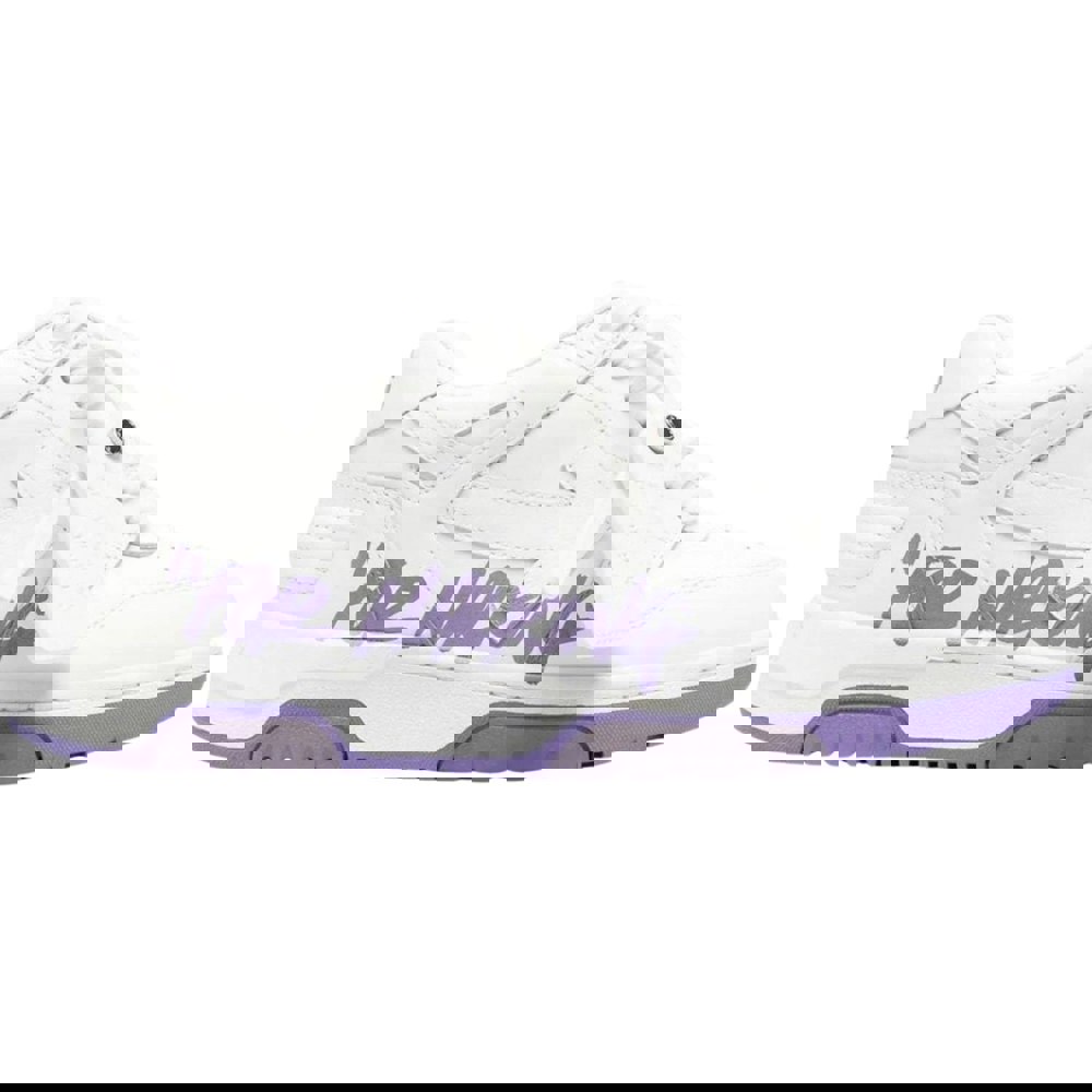 Off-White Out Of Office 'For Walking' Lilac/White Leather Sneakers