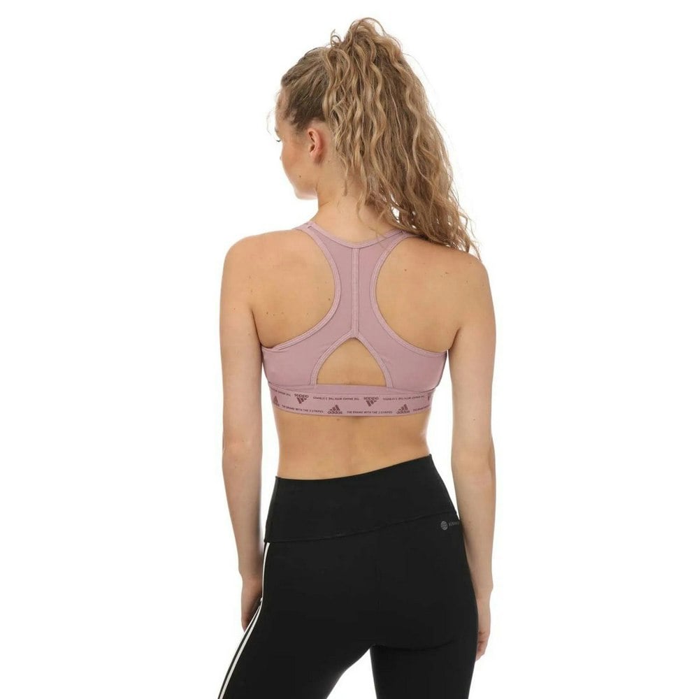 Adidas Womens Performance Powerreact Sports Bra - Pink