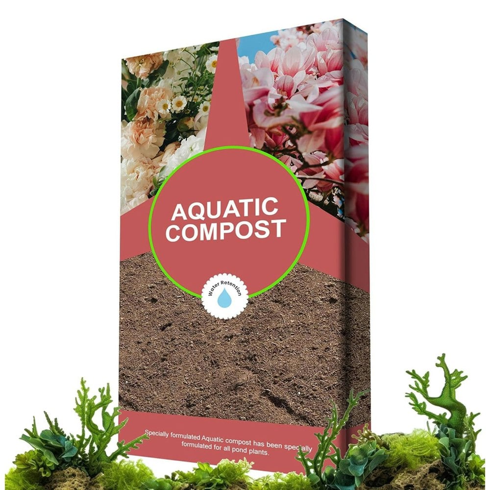 1 x 20 Litres Aquatic Compost Nutrient-Rich Feed Soil With Loam & Grit