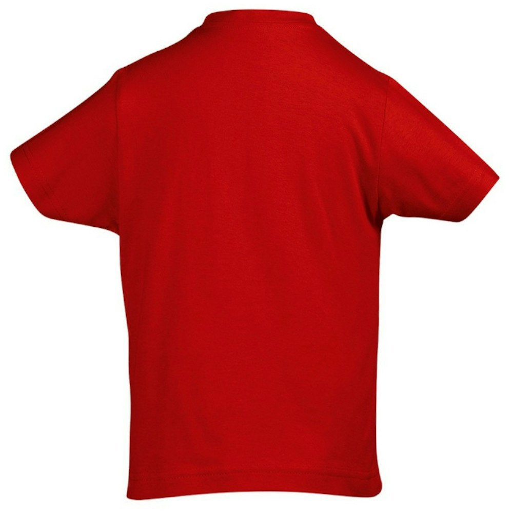SOLS Kids Unisex Imperial Heavy Cotton Short Sleeve T-Shirt - Red