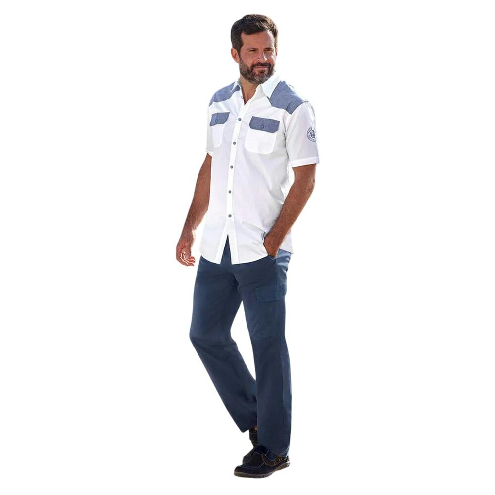 Atlas For Men Mens Cargo Trousers - Navy