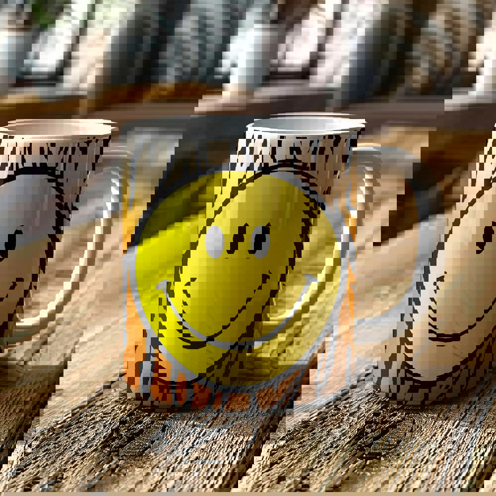 Tiger Print Smiley face Mug - Love Frankie