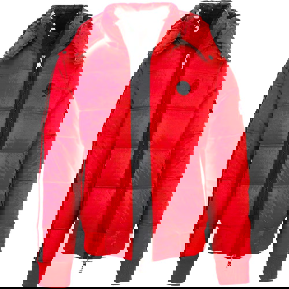Plein Sport Padded Taped Sleeve Coat - Red