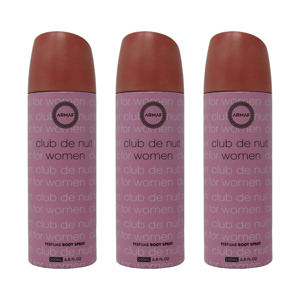 ARMAF Club De Nuit Woman Body Spray 200ml, Pack of 3