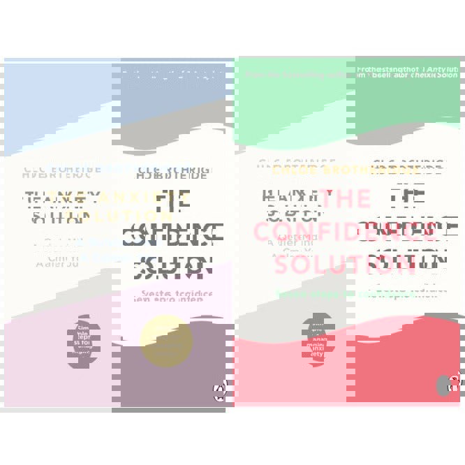 The Confidence Solution & The Anxiety Solution 2 Books Collection Set by Chloe Brotheridge