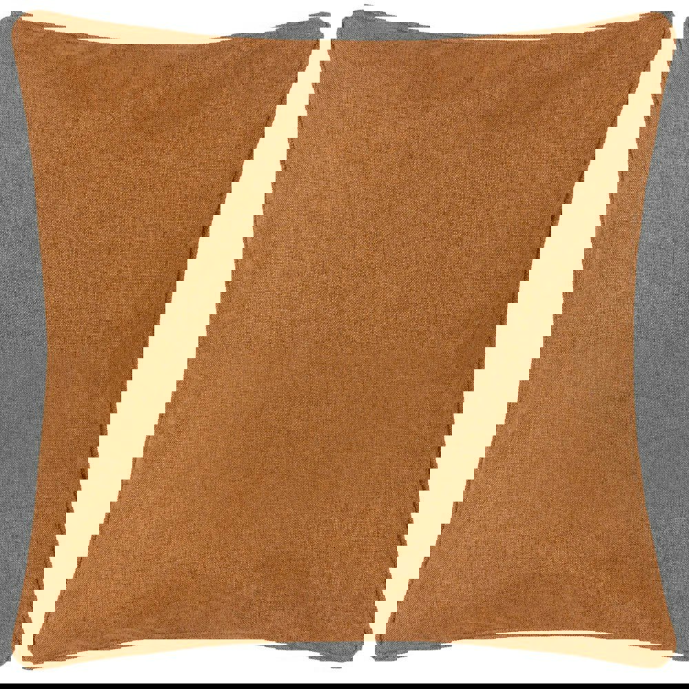 Furn Dawn Piping Detail Textured Cushion Cover - Brick