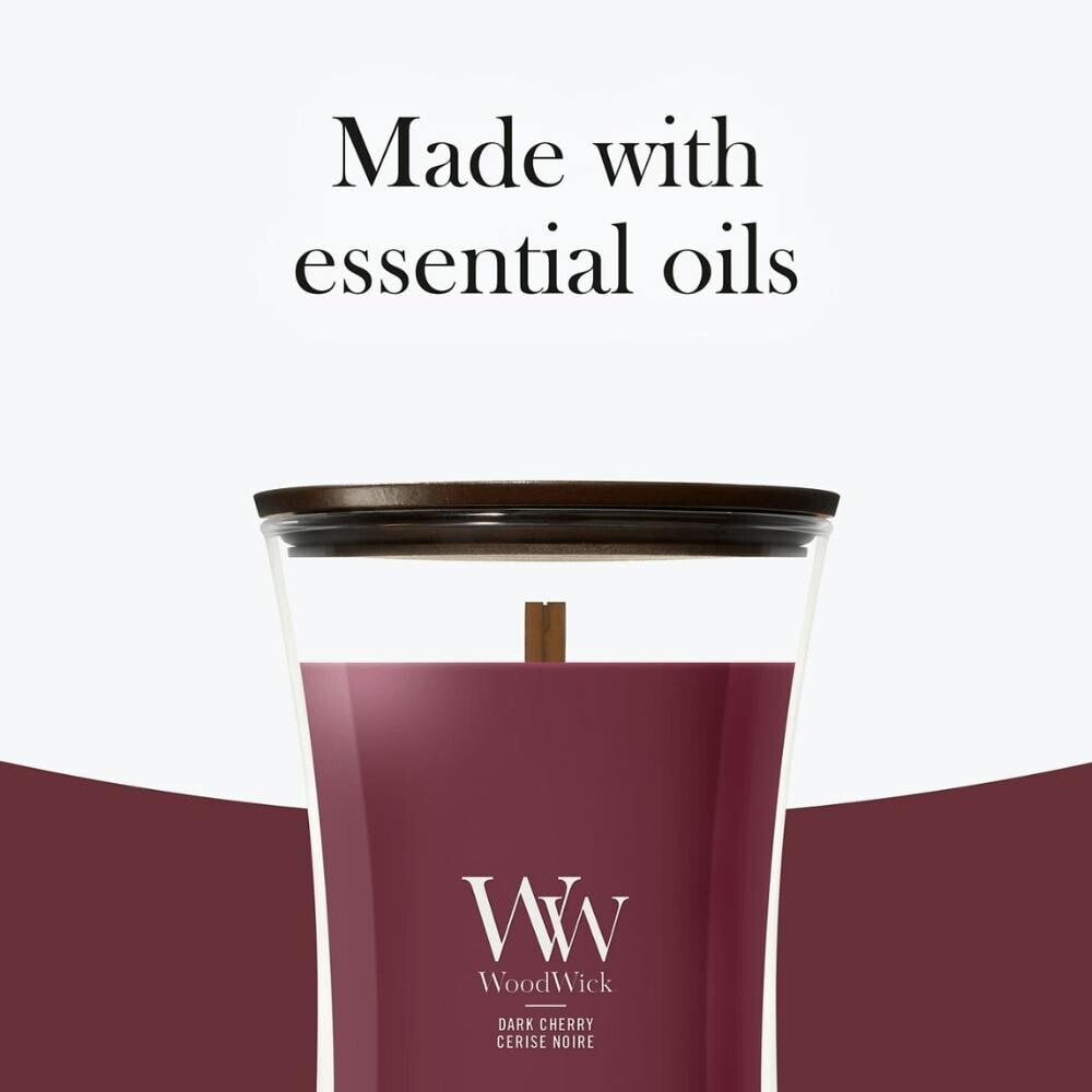 Woodwick Dark Cherry Large Hourglass Candle