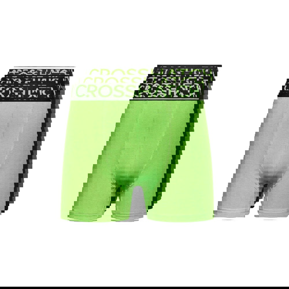 Crosshatch Mens Knightling MVE Boxer Shorts (Pack of 3) - Green/Black/Grey