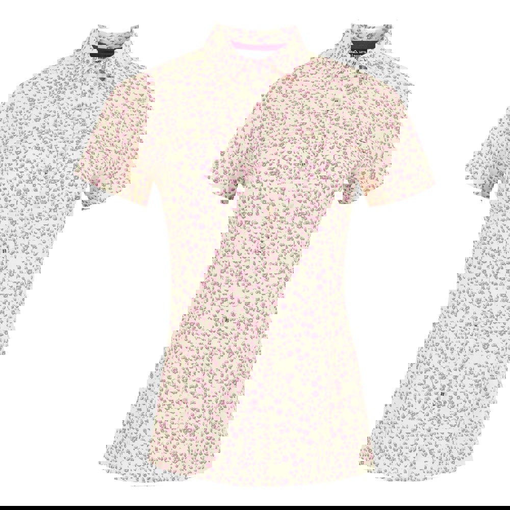 Regatta Womens/Ladies Floral Packaway Short-Sleeved Travel Shirt - Light Vanilla