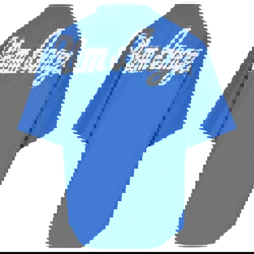 Palm Angels Marine Logo Oversized T-Shirt - Blue