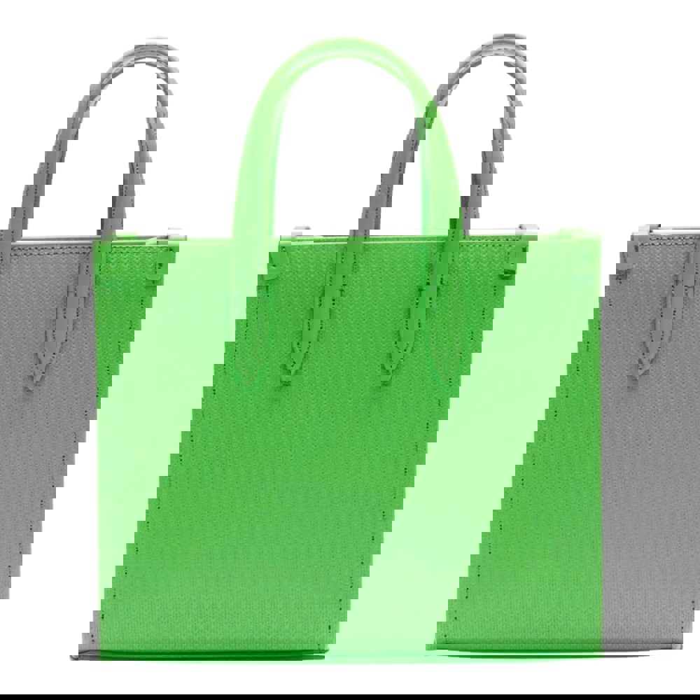 Lacoste Chantaco Mini Leather Tote Bag - Green