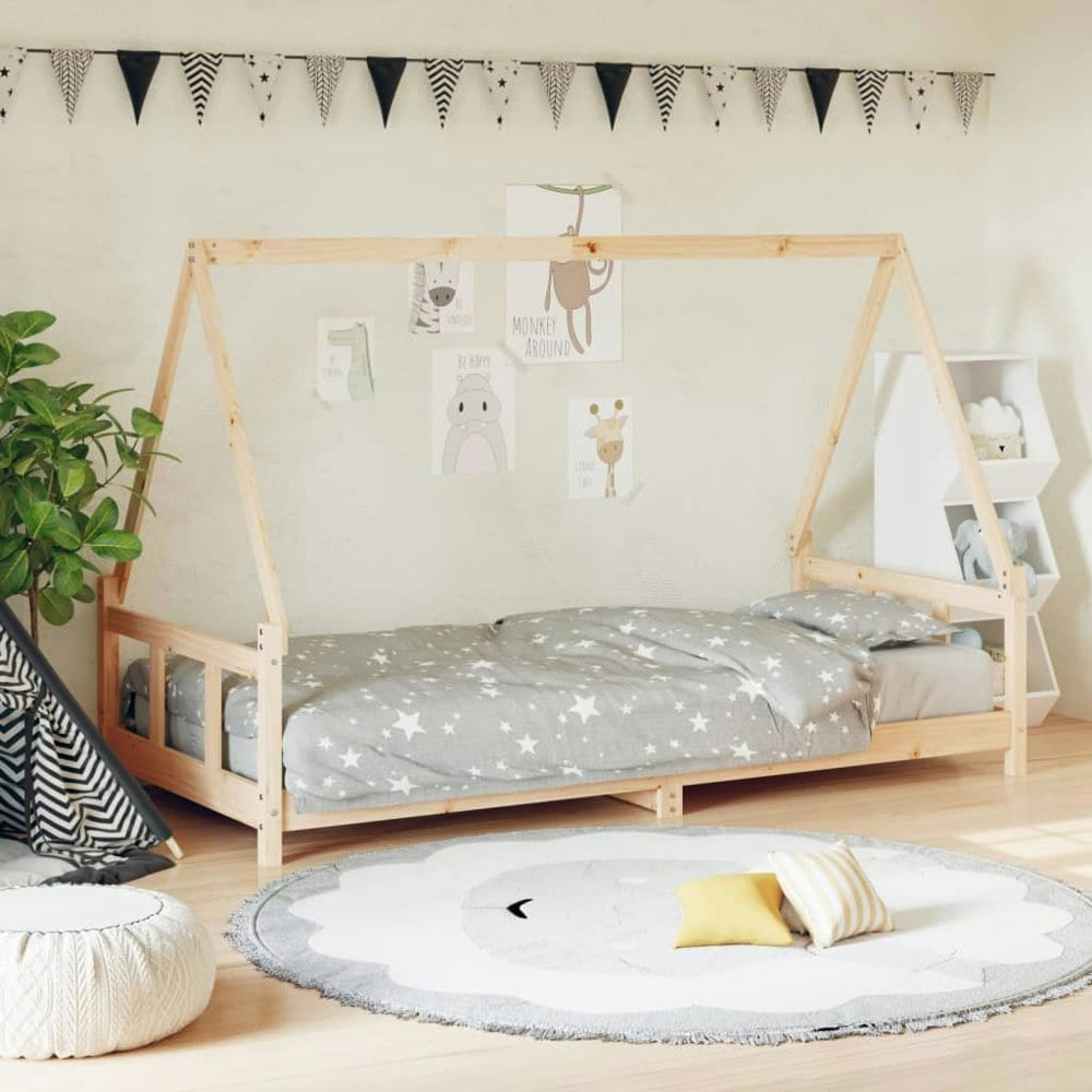 Berkfield Kids Bed Frame 90x190 cm Solid Wood Pine
