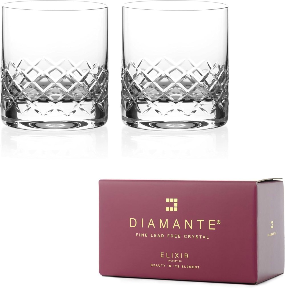 Grosvenor Crystal Whisky Tumblers - Set of 2