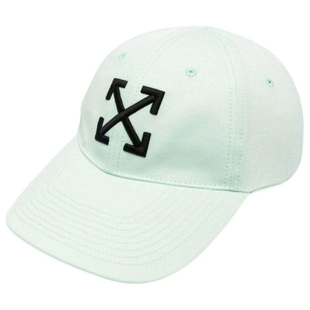 Off-White Arrow Logo Baseball Cap Mint Green Hat