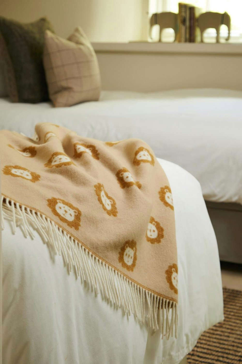 Tweedmill 100% Pure New Merino Wool Baby Blanket/Throw 70cm x 100cm Lion