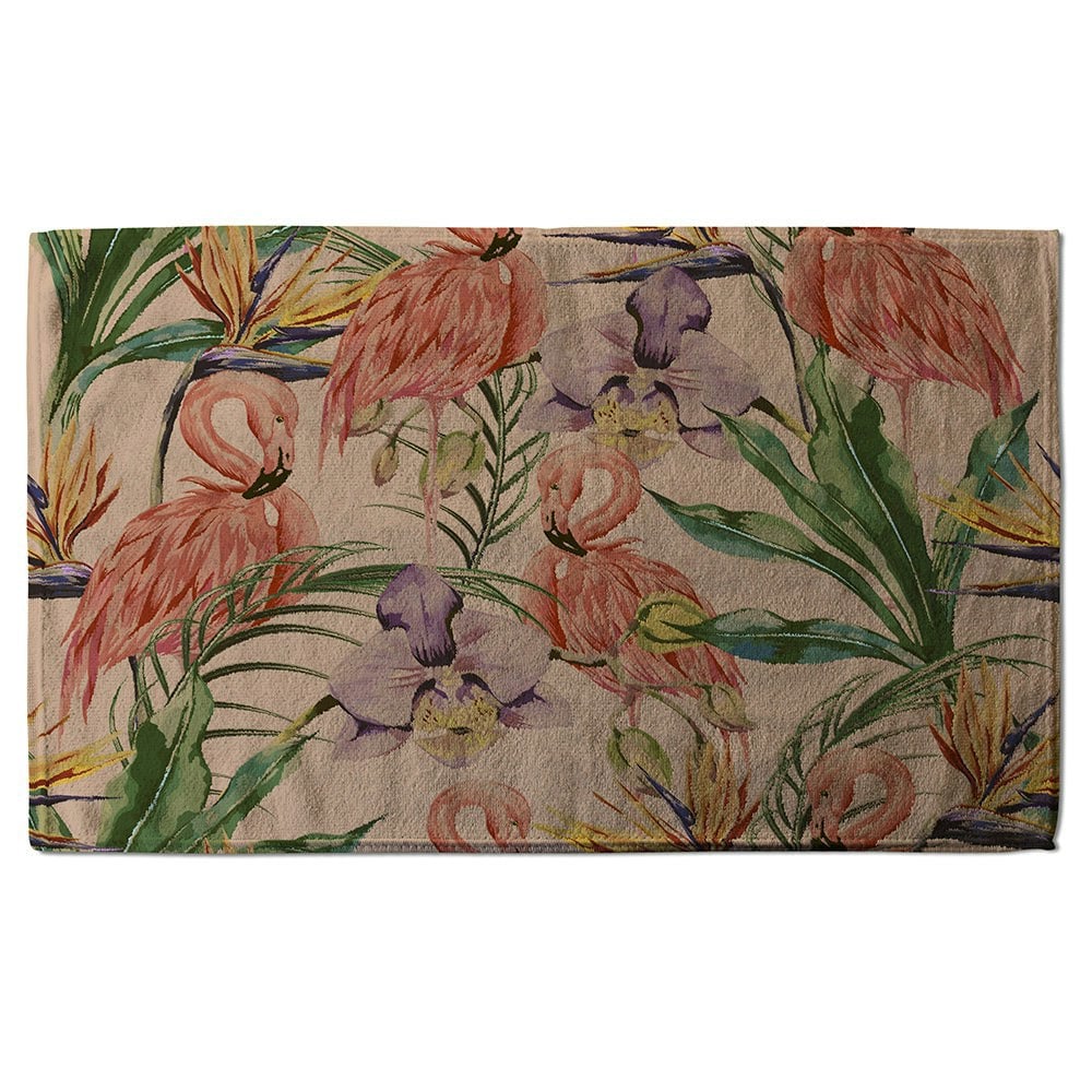 Benjamin Tate Design Tropical Flamingo (Bath Towel)