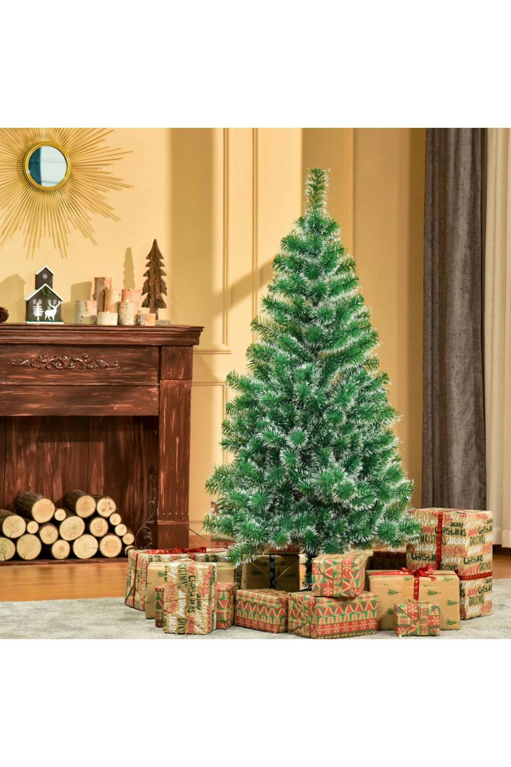 Dyzi 5ft Artificial Christmas Tree With Metal Stand 416 Tips