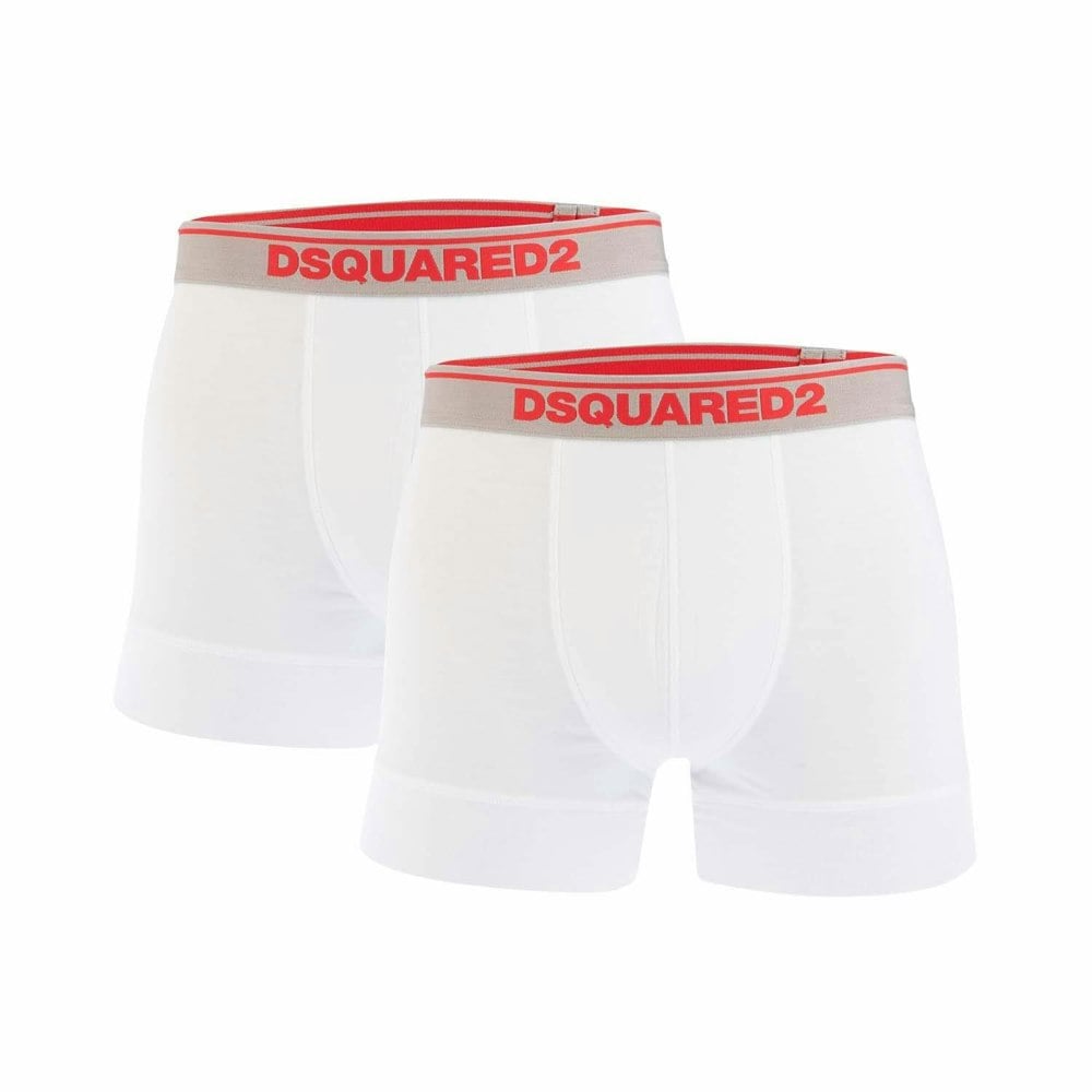 DSquared2 Mens Boxer Shorts (Pack of 2) - White