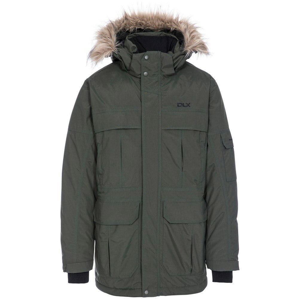 Trespass Men's Highland Waterproof Parka Jacket - Olive