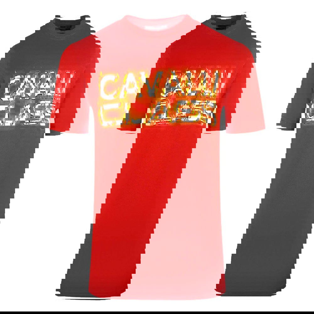 Cavalli Class Flaming Logo Red T-Shirt
