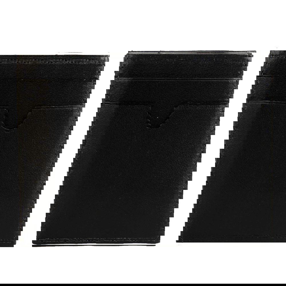 Off White Jitney Simple Logo Leather Card Holder - Black/Pink