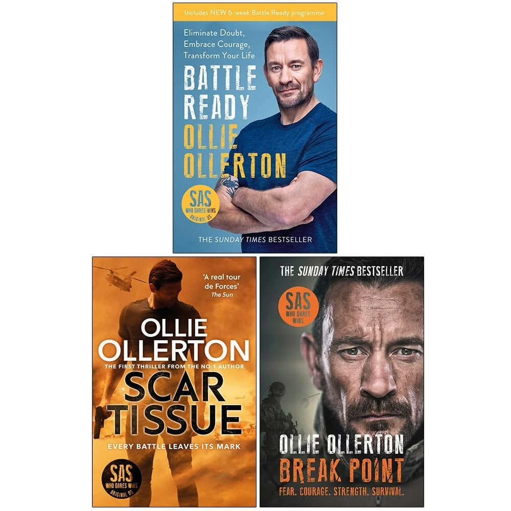 BLINK Publishing Ollie Ollerton Collection 3 Books Set (Battle Ready, Scar Tissue, Break Point SAS)